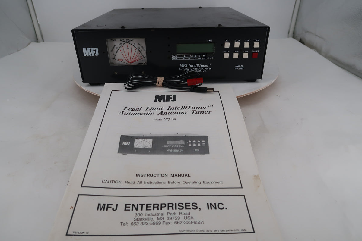 U20161 Used MFJ Intellituner MFJ-998 1500W Automatic Antenna Tuner