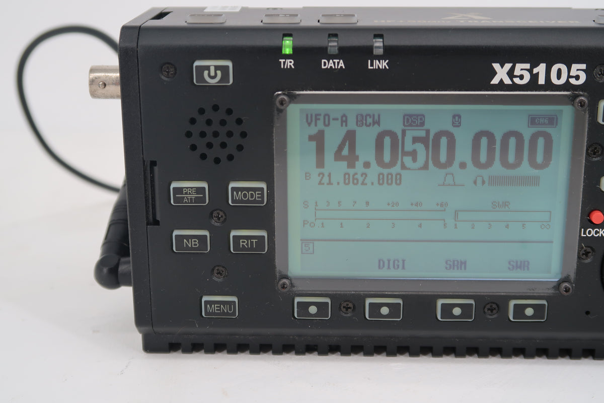 U20168 Xiegu X5105 Outdoor Version HF+50MHz QRP Transceiver w/ Autotuner