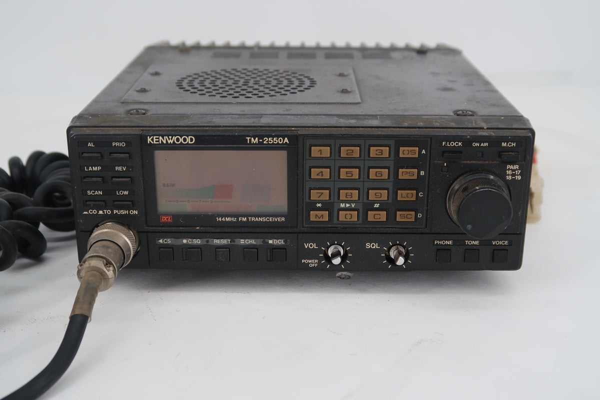 U20172 AS-IS Kenwood TM-2550A VHF Mobile Transceiver - Non-Working Unit