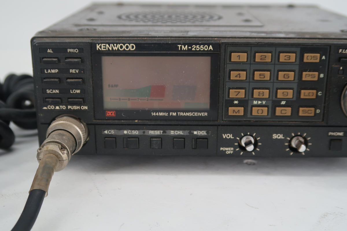 U20172 AS-IS Kenwood TM-2550A VHF Mobile Transceiver - Non-Working Unit