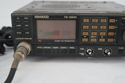 U20172 AS-IS Kenwood TM-2550A VHF Mobile Transceiver - Non-Working Unit