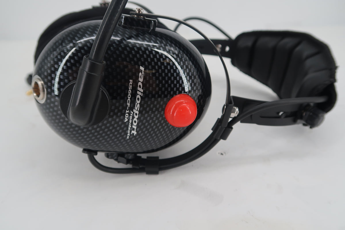 U20177 Used RadioSport RS60CF-10A Stereo/Dual-Watch Headset - Carbon Fiber Finish
