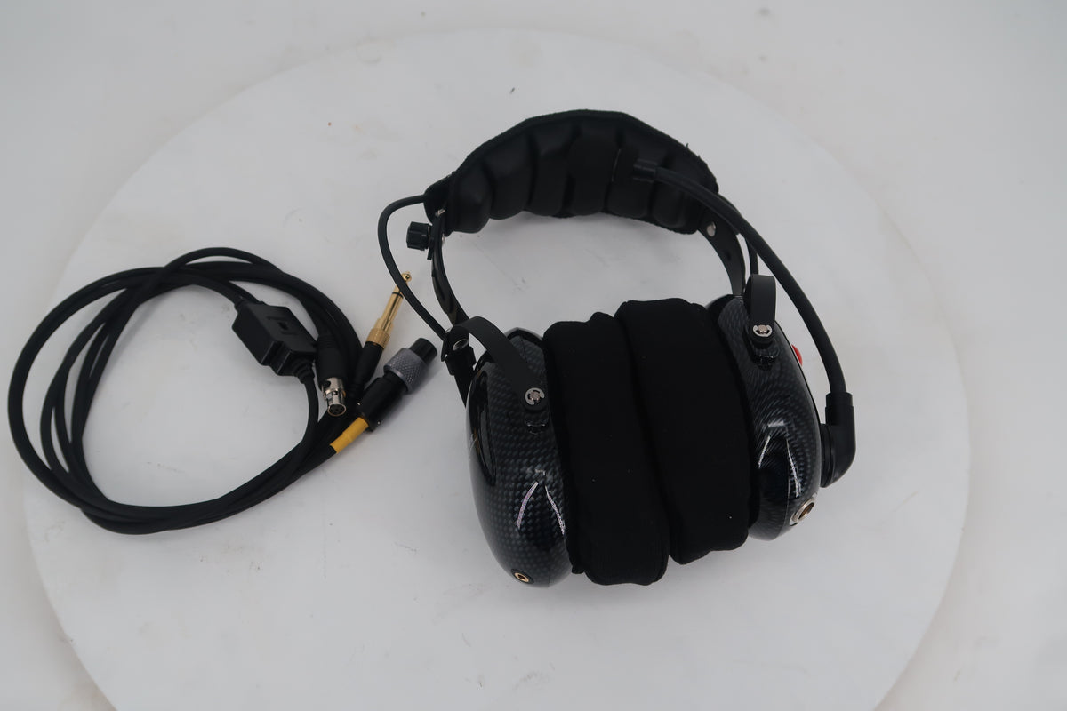 U20177 Used RadioSport RS60CF-10A Stereo/Dual-Watch Headset - Carbon Fiber Finish