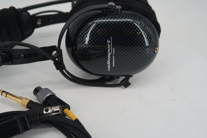 U20177 Used RadioSport RS60CF-10A Stereo/Dual-Watch Headset - Carbon Fiber Finish