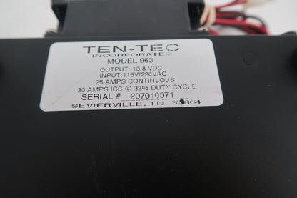 U20178 Used Ten-Tec Model 963 13.8VDC Switching Power Supply