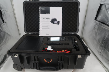 U20183 Used Icom Ic-7100 HF/VHF/UHF All Mode Transceiver in Protective Rolling Case