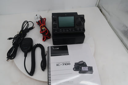 U20183 Used Icom Ic-7100 HF/VHF/UHF All Mode Transceiver in Protective Rolling Case