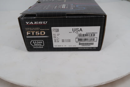 U20187 Used Yaesu FT5DR C4FM/FM 144/430MHz Dual Band Digital Handheld Transceiver