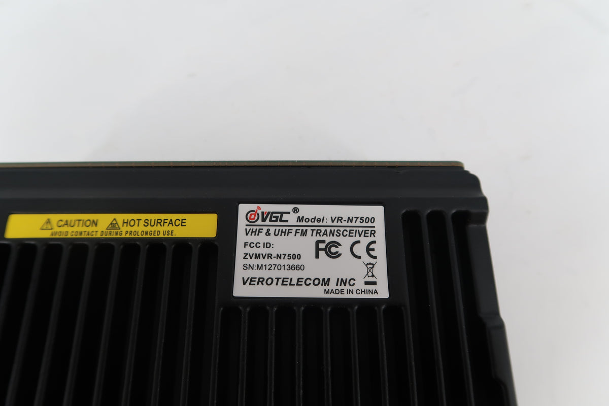 U20194 Used Verotelecom Solutions VGC VR-N7500 50W App-Controlled Dual Band Mobile Radio