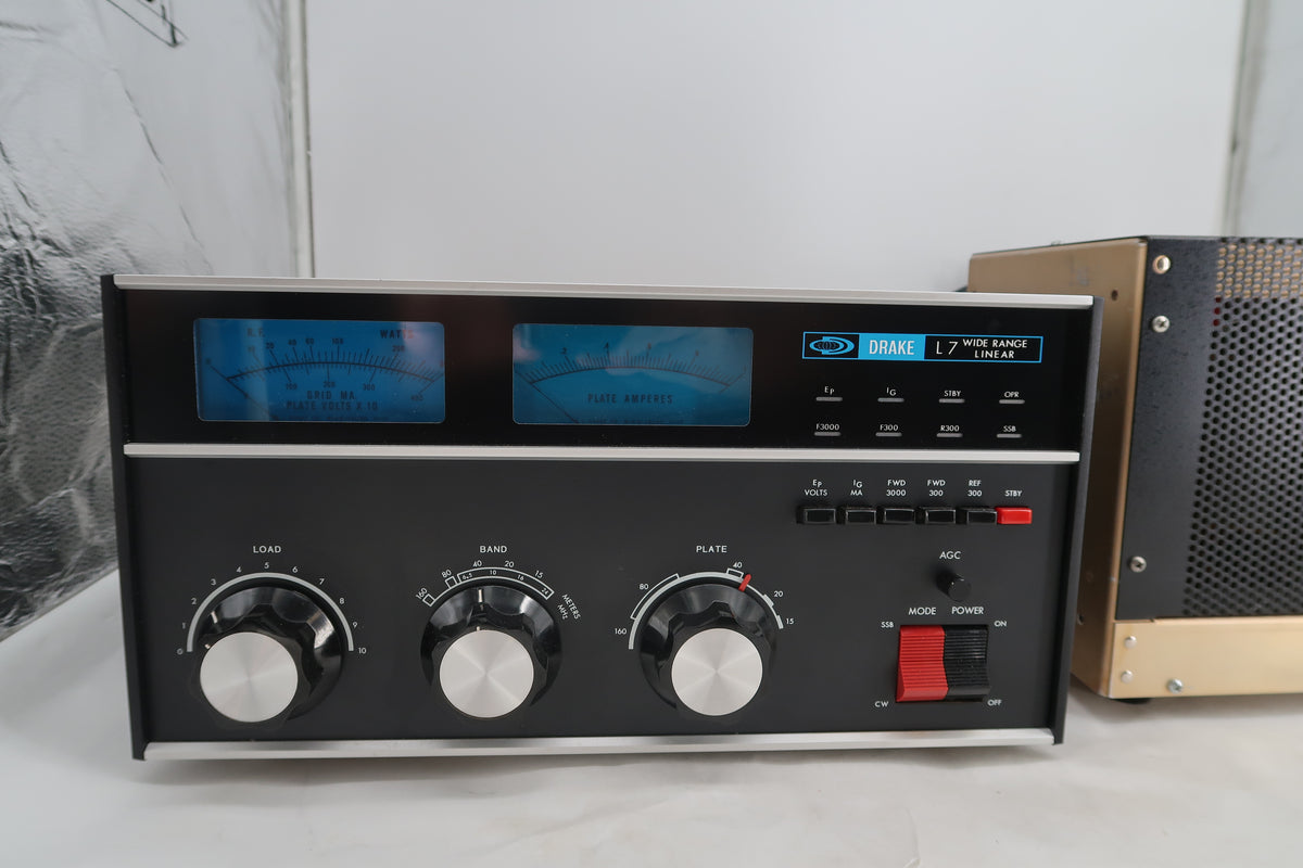 U20198 Used Drake L7 HF Linear Amplifier w/ Upgraded Harbach Power Supply Mods Discount for Local Pickup