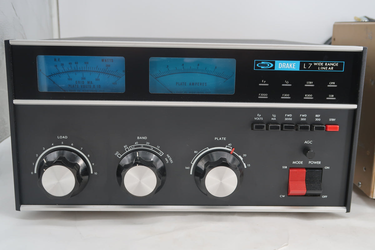 U20198 Used Drake L7 HF Linear Amplifier w/ Upgraded Harbach Power Supply Mods Discount for Local Pickup