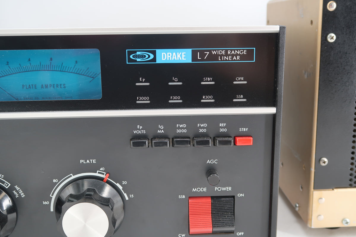 U20198 Used Drake L7 HF Linear Amplifier w/ Upgraded Harbach Power Supply Mods Discount for Local Pickup