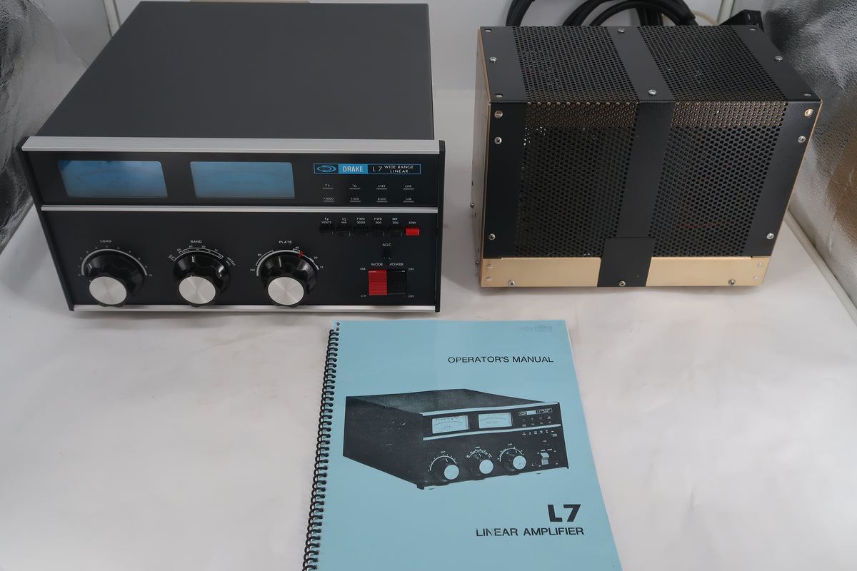 U20198 Used Drake L7 HF Linear Amplifier w/ Upgraded Harbach Power Supply Mods Discount for Local Pickup
