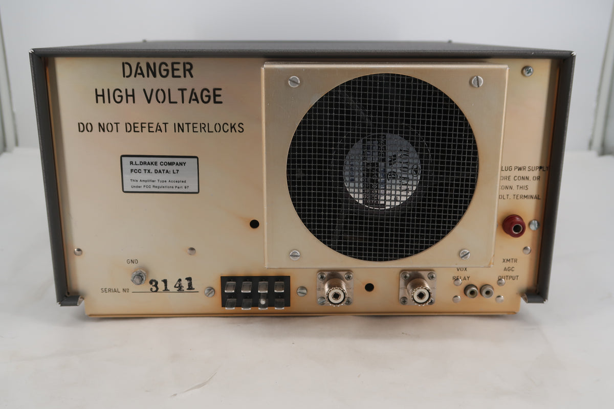 U20198 Used Drake L7 HF Linear Amplifier w/ Upgraded Harbach Power Supply Mods Discount for Local Pickup