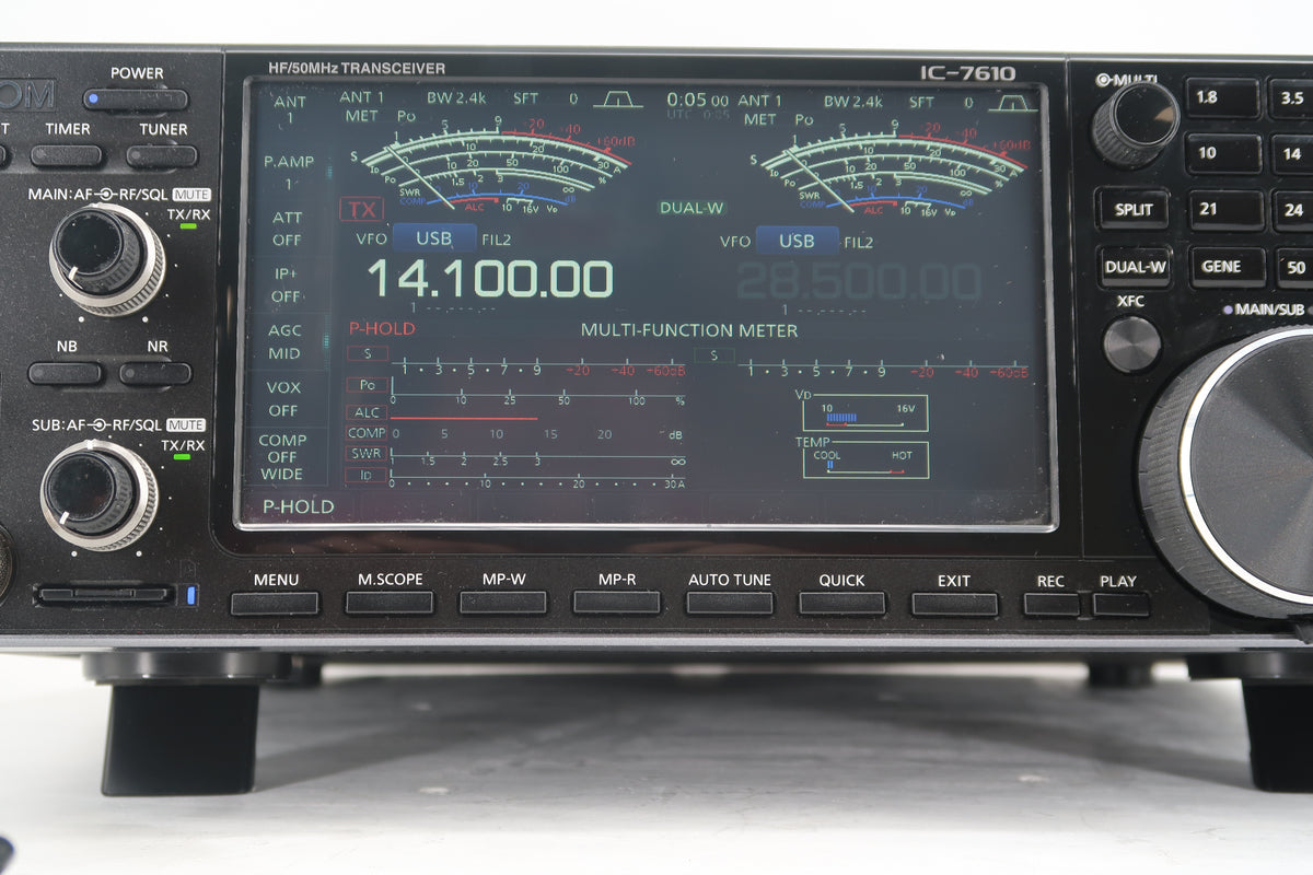 U20199 Used Icom IC-7610 HF/50MHz All-Mode Transceiver
