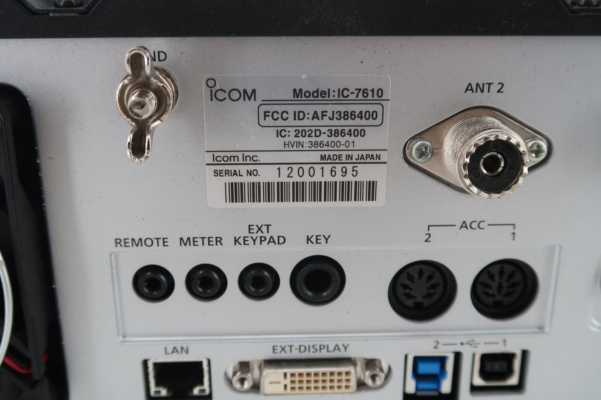 U20199 Used Icom IC-7610 HF/50MHz All-Mode Transceiver