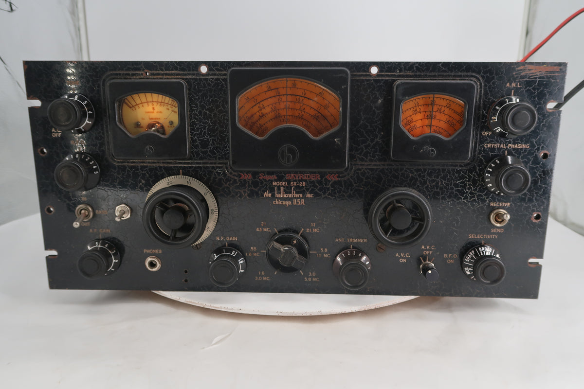 U20202 AS-IS Hallicrafters Super SkyRider Model SX-28 Receiver