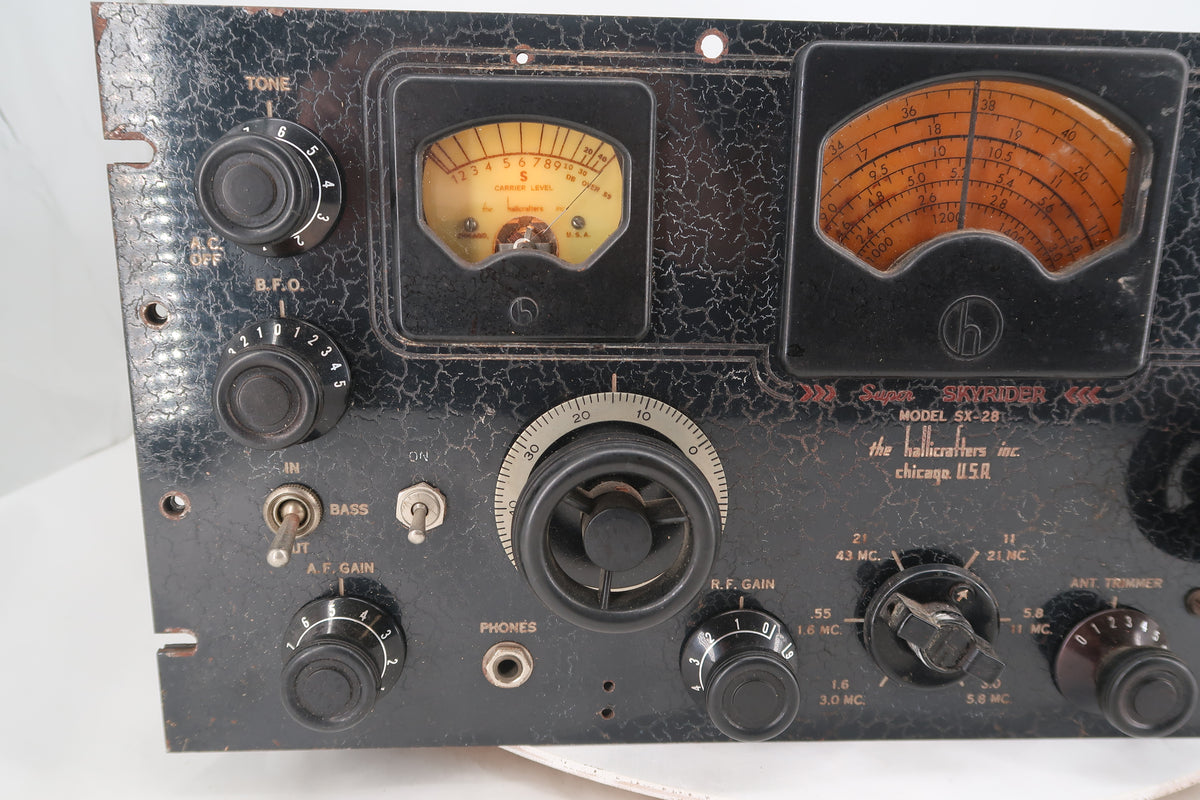 U20202 AS-IS Hallicrafters Super SkyRider Model SX-28 Receiver