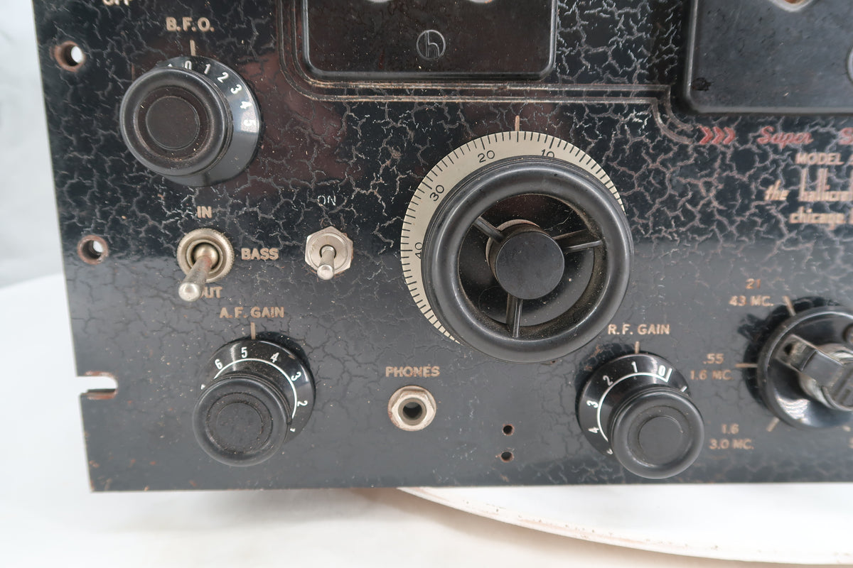 U20202 AS-IS Hallicrafters Super SkyRider Model SX-28 Receiver