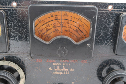 U20202 AS-IS Hallicrafters Super SkyRider Model SX-28 Receiver