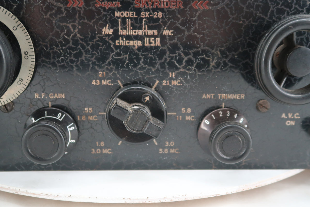 U20202 AS-IS Hallicrafters Super SkyRider Model SX-28 Receiver