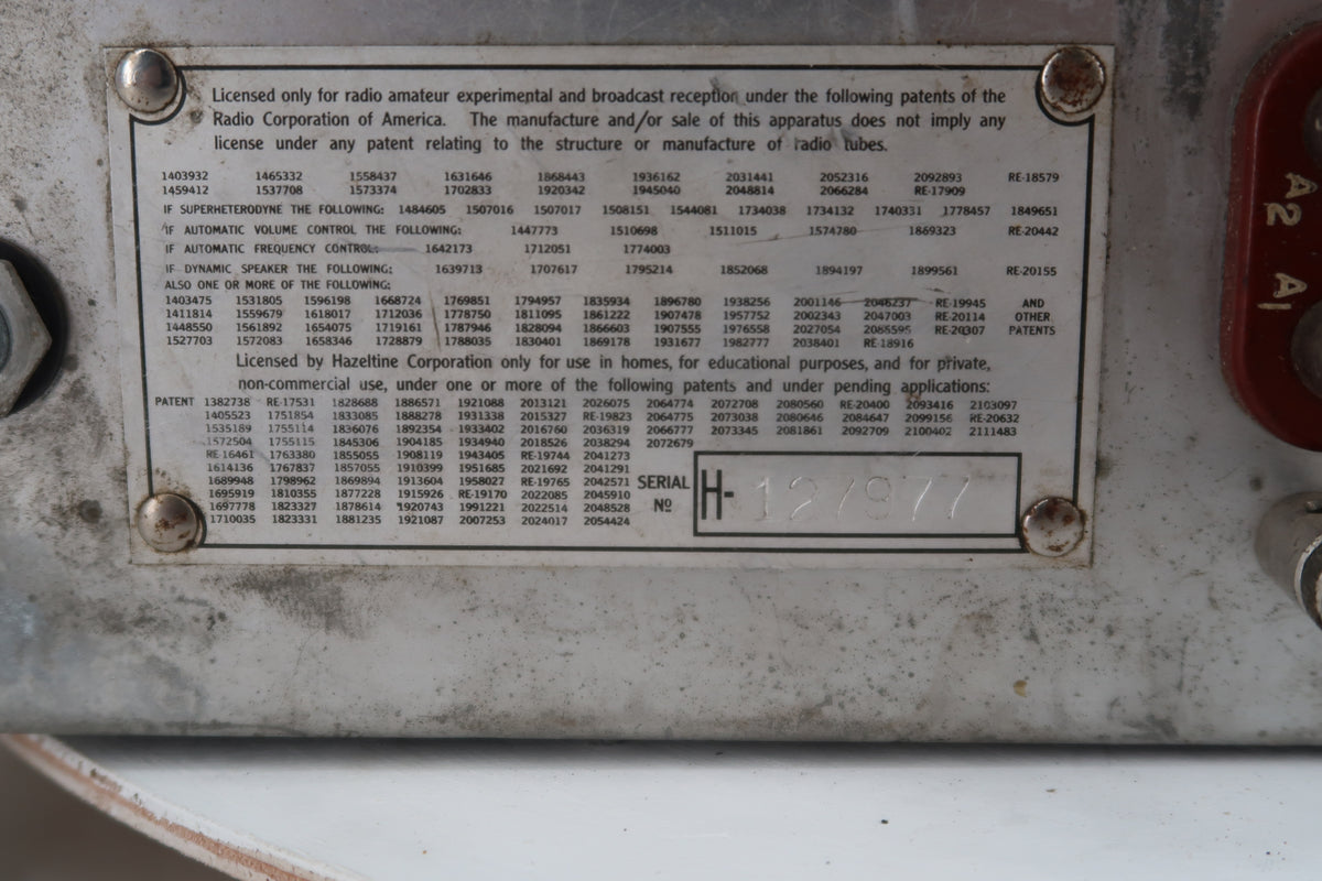 U20202 AS-IS Hallicrafters Super SkyRider Model SX-28 Receiver