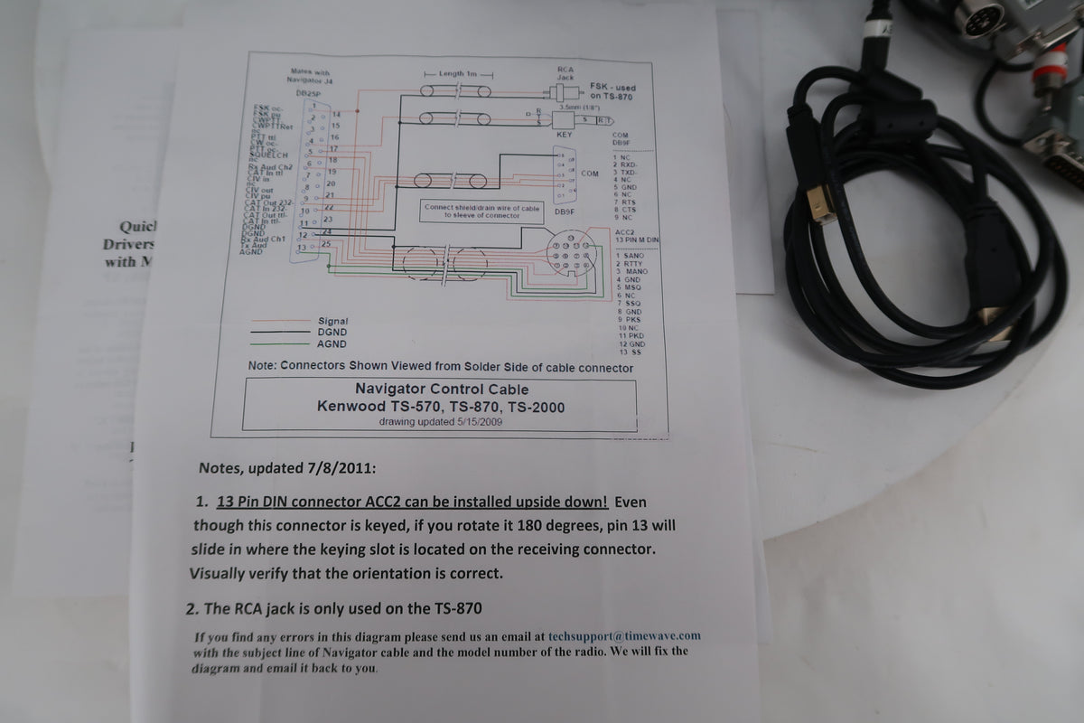 U20203 Timewave Navigator Sound Card Modem with Kenwood Cables