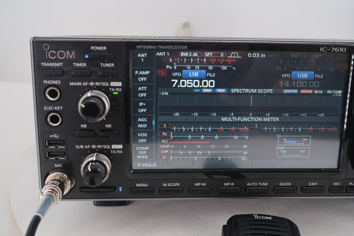 U20207 Used Icom IC-7610 HF/50MHz All-Mode Transceiver