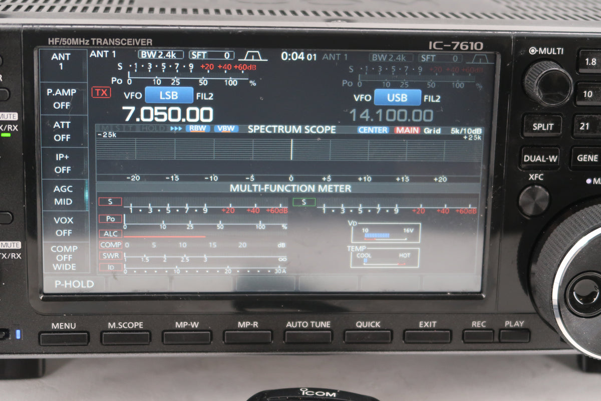 U20207 Used Icom IC-7610 HF/50MHz All-Mode Transceiver