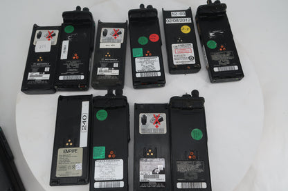 U20209 AS-IS Motorola MTS 2000 Flashport Handie-Talkie FM Radio Lot of 9 Model-H01UCH6PW1BN