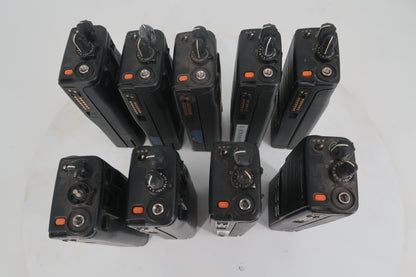 U20209 AS-IS Motorola MTS 2000 Flashport Handie-Talkie FM Radio Lot of 9 Model-H01UCH6PW1BN