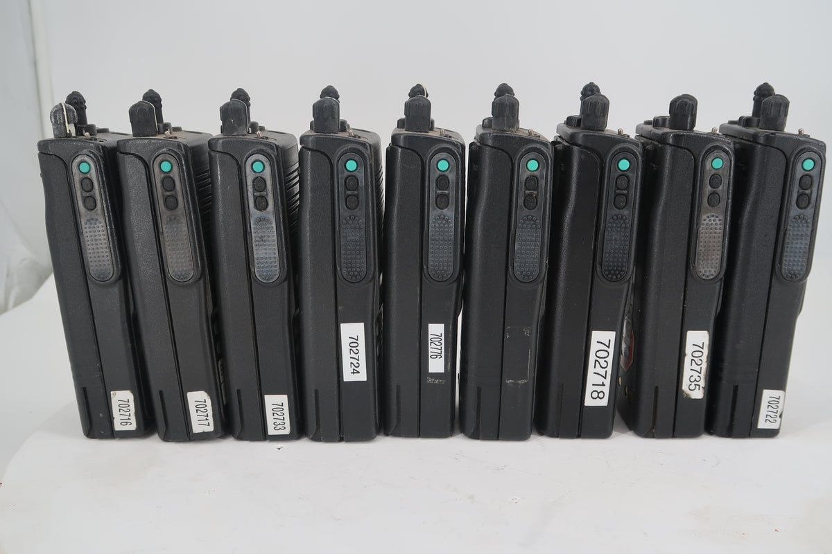 U20209 AS-IS Motorola MTS 2000 Flashport Handie-Talkie FM Radio Lot of 9 Model-H01UCH6PW1BN