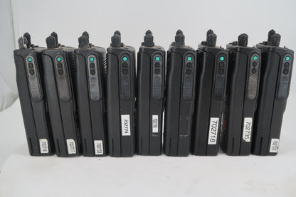 U20209 AS-IS Motorola MTS 2000 Flashport Handie-Talkie FM Radio Lot of 9 Model-H01UCH6PW1BN