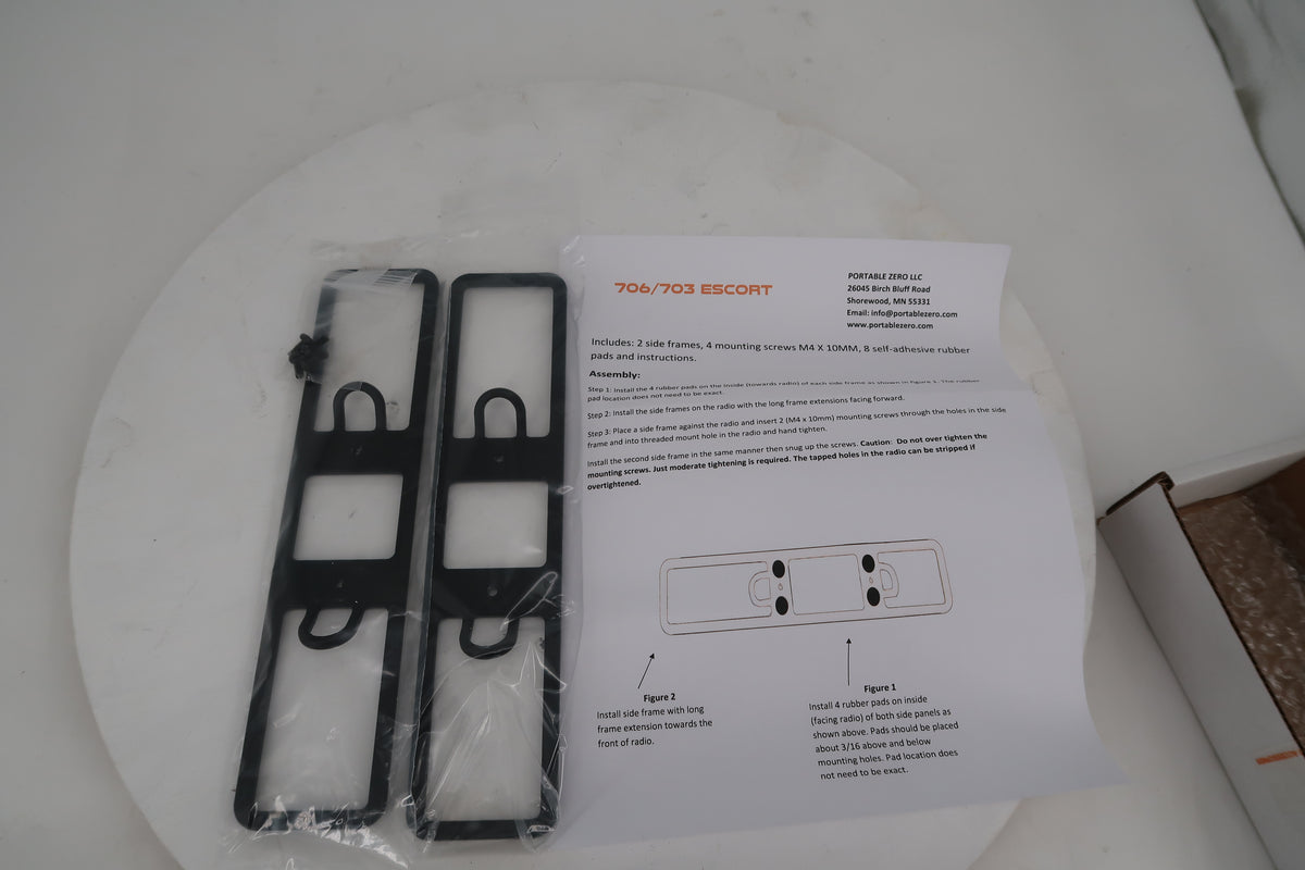 U20213 Used Portable Zero 706 Escort Protective Rails (706-EB-Black Texture)