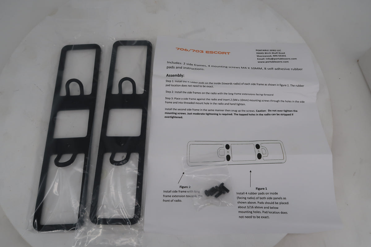 U20214 Used Portable Zero 706 Escort Protective Rails (706-EB-Black Texture)