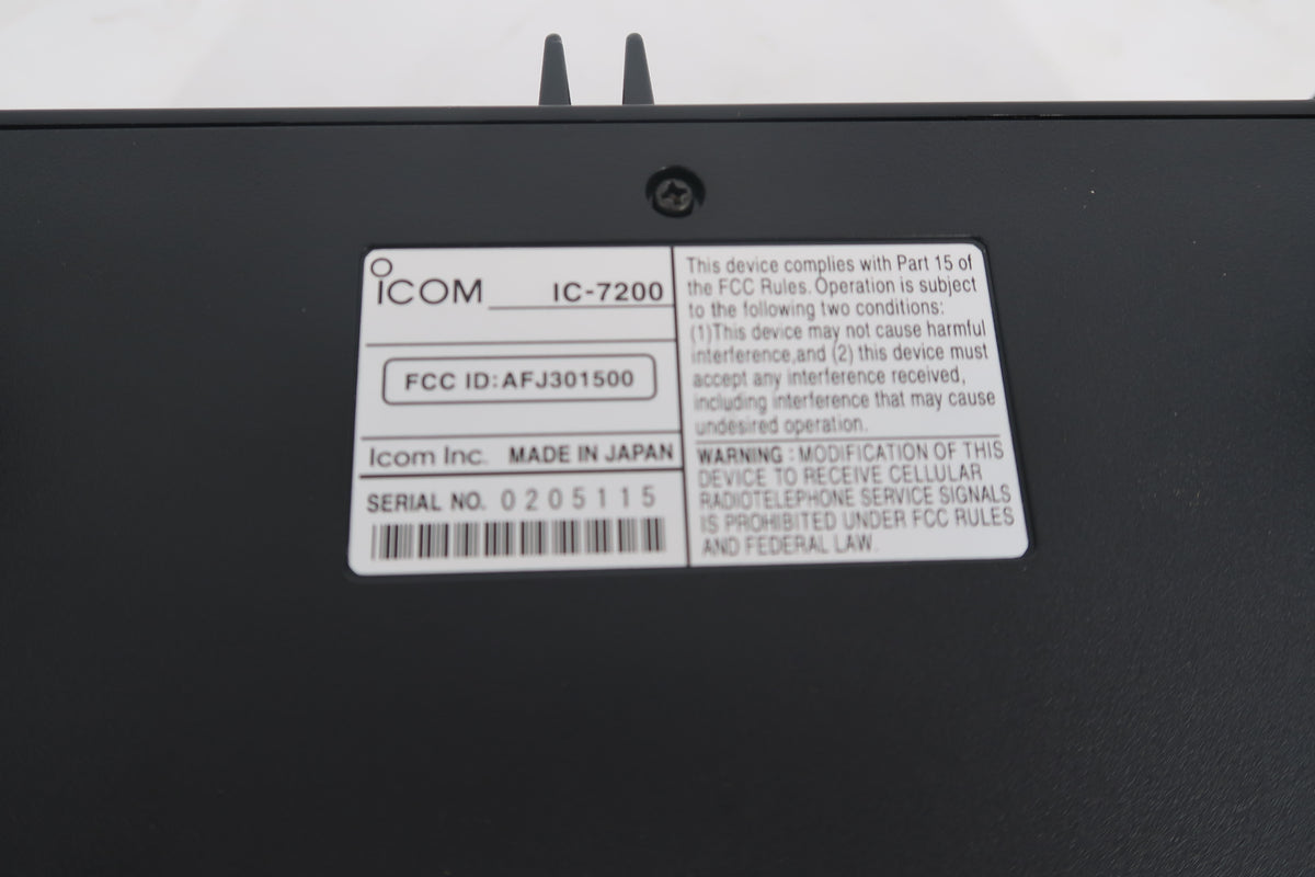 U20216 Used Icom IC-7200 HF/50 MHz Transceiver