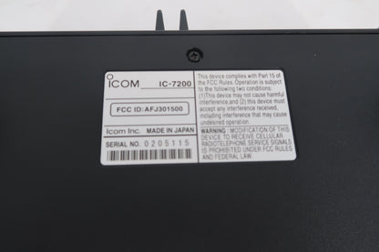 U20216 Used Icom IC-7200 HF/50 MHz Transceiver