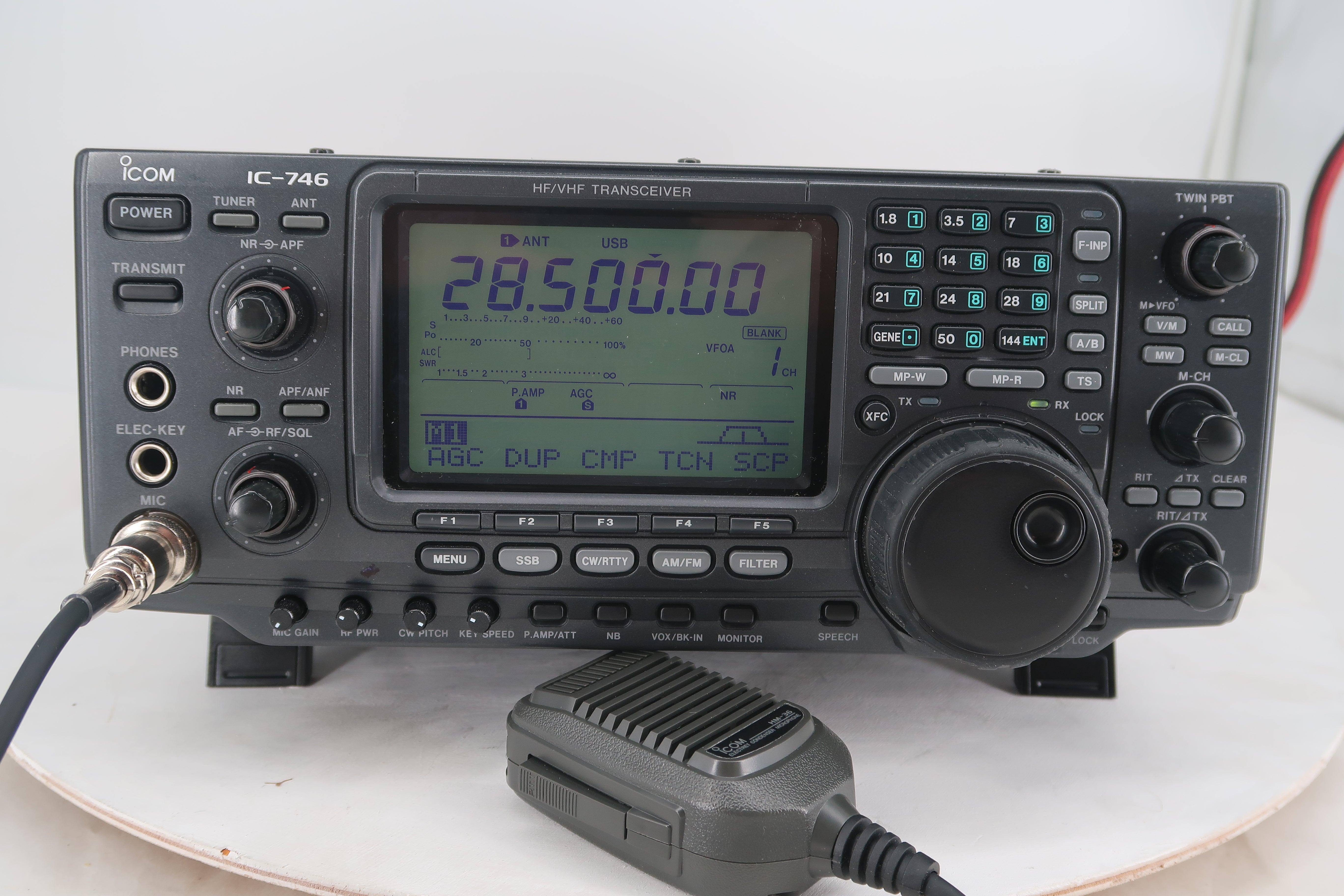 U20221 Used Icom IC-746 HF/VHF All Mode Transceiver Loaded with