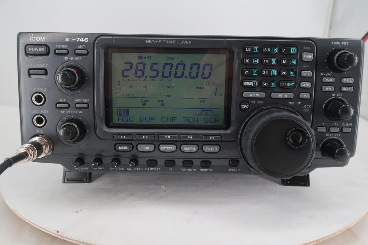 U20221 Used Icom IC-746 HF/VHF All Mode Transceiver Loaded with FIlters
