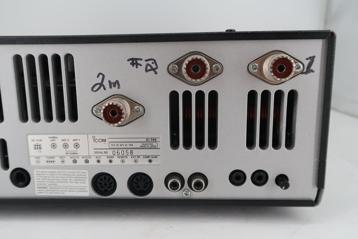 U20221 Used Icom IC-746 HF/VHF All Mode Transceiver Loaded with FIlters