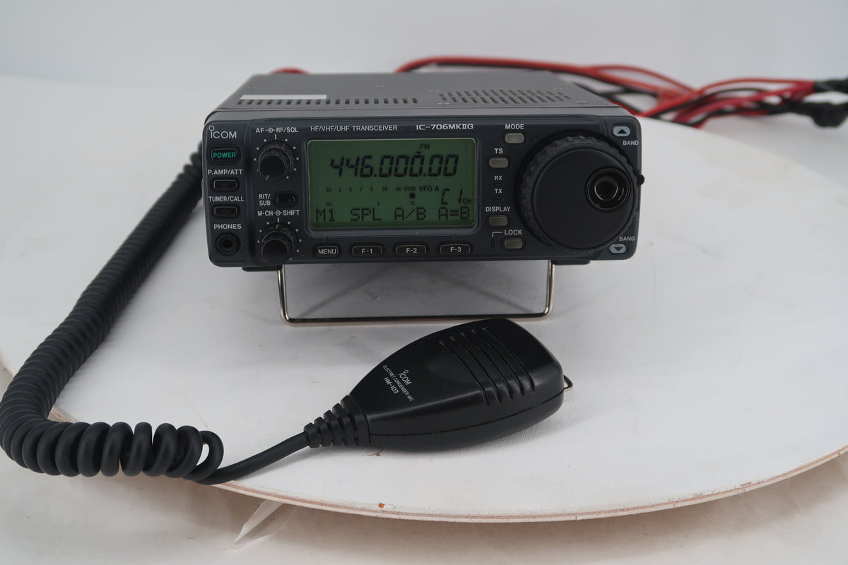 U20222 Used Icom IC-706 MKIIG HF/VHF/UHF All Mode Transceiver with all filters