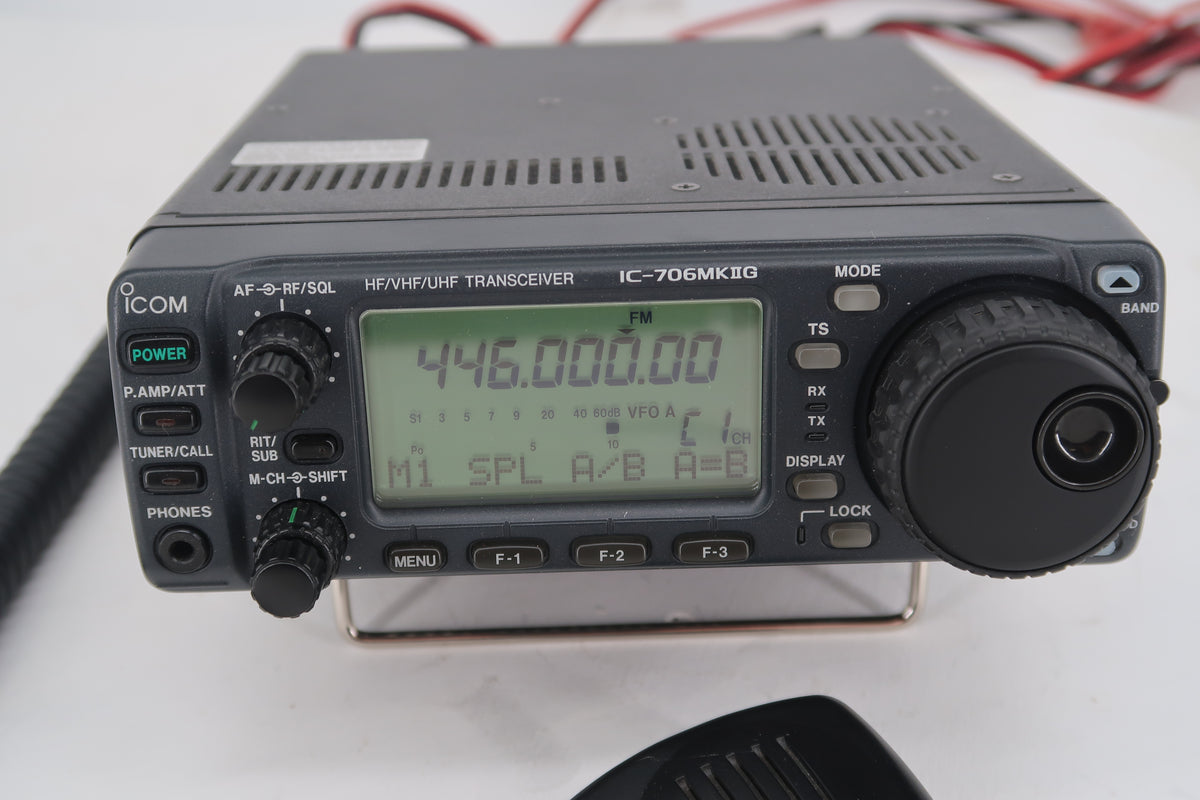 U20222 Used Icom IC-706 MKIIG HF/VHF/UHF All Mode Transceiver with all filters