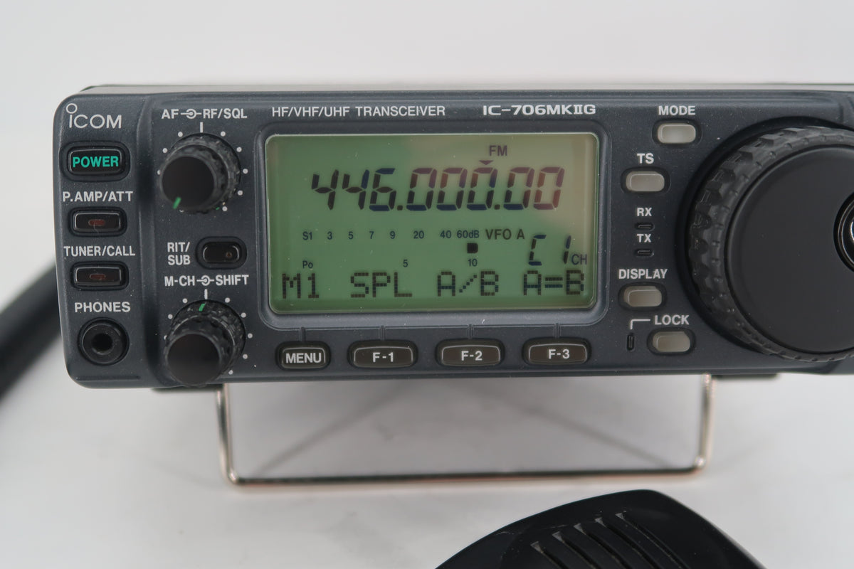U20222 Used Icom IC-706 MKIIG HF/VHF/UHF All Mode Transceiver with all filters