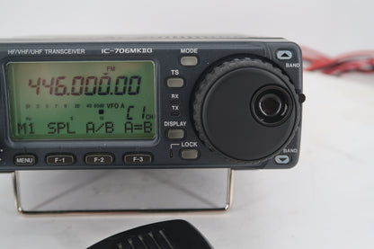U20222 Used Icom IC-706 MKIIG HF/VHF/UHF All Mode Transceiver with all filters