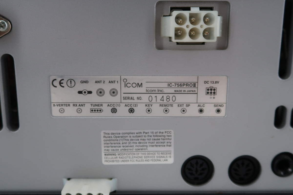 U20223 Used Icom IC-756 Pro II HF/50MHz Transceiver