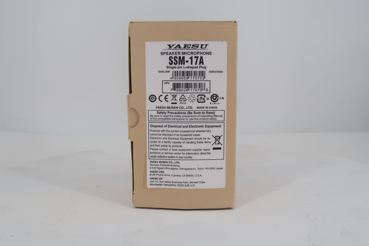 U20230 Never Used Yaesu SSM-17A Speaker/Microphone