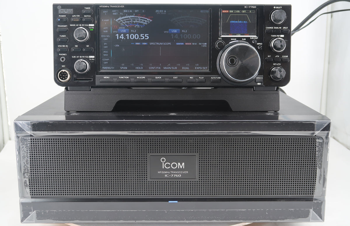 U20236 Used Icom IC-7760 HF/50MHz 200W Remote Head Transceiver w/MARS Mod
