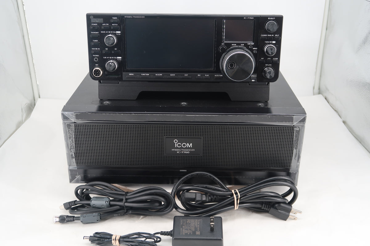 U20236 Used Icom IC-7760 HF/50MHz 200W Remote Head Transceiver w/MARS Mod