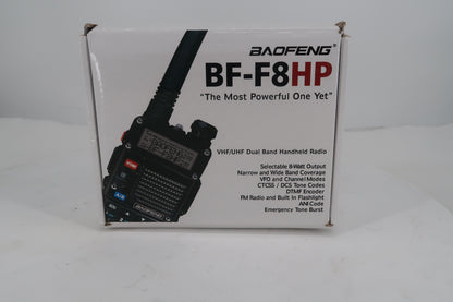 U20238 Used Baofeng BF-F8HP VHF/UHF 8W Handheld Radio