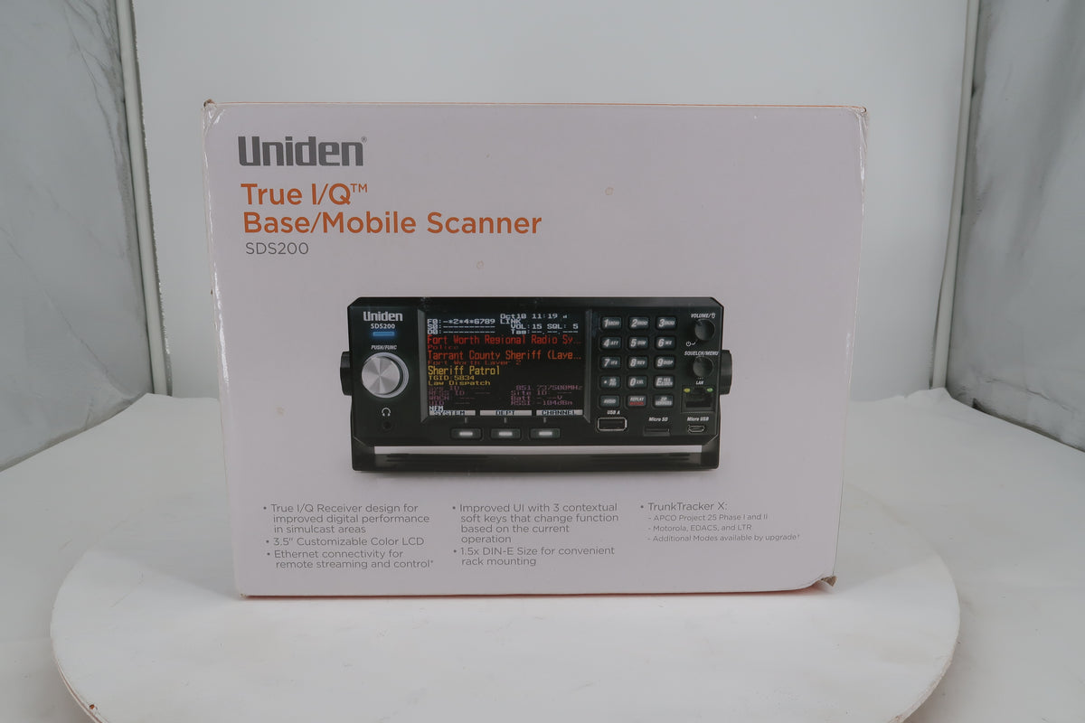 U20244 Used Uniden SDS 200 True I/Q Base/Mobile Scanner with Upgrades